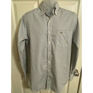 Peter Millar‎ Men's Nanoluxe Classic Windowpane Check Button-Down Dress Shirt XL